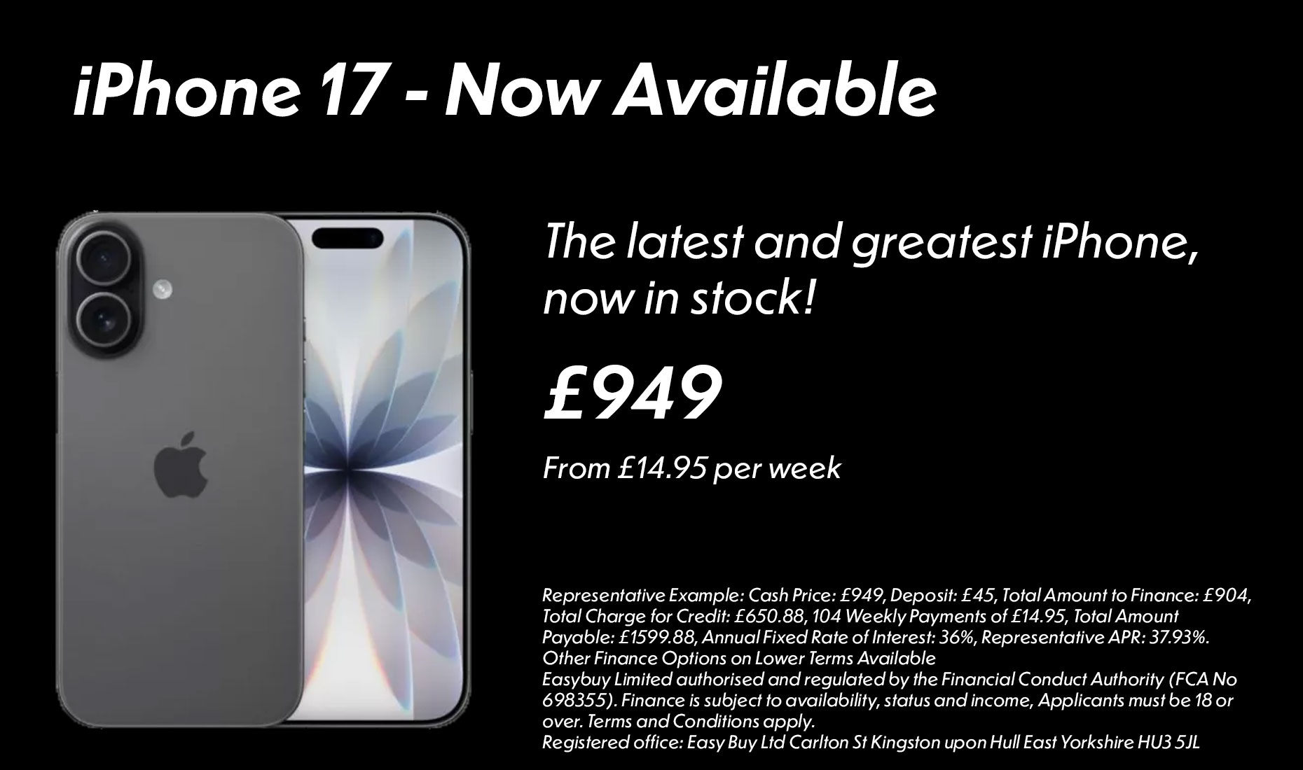 iPhone 17 - Now Available