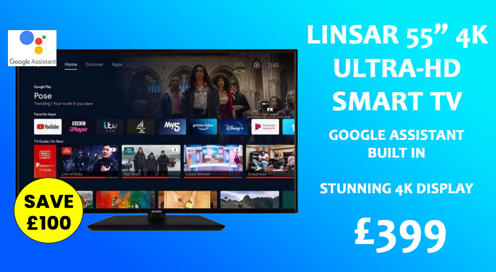 Linsar 55" Tv £100 Off